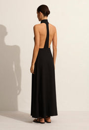 T-Back Midi Dress - Black - Matteau